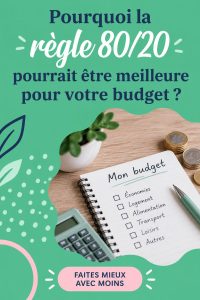 Illustration d'une femme analysant son budget avec la méthode 80/20.