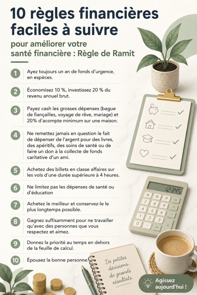 Femme souriante réfléchissant à ses finances avec un carnet