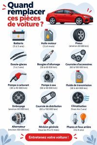 Un mécanicien examinant les pièces d'une voiture pour déterminer leur état.