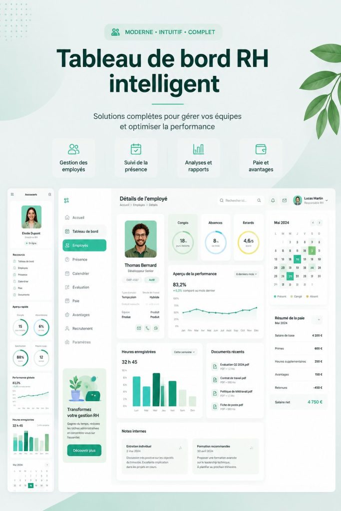 Tableau de bord TeamHub montrant la gestion d'équipe dans une interface utilisateur Figma