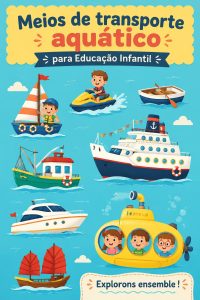 Enfants jouant dans un bateau, heureux de découvrir le monde aquatique
