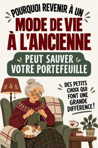 Une femme entrant dans une cuisine vintage, réfléchissant à un style de vie ancien qui aide à économiser de l'argent.