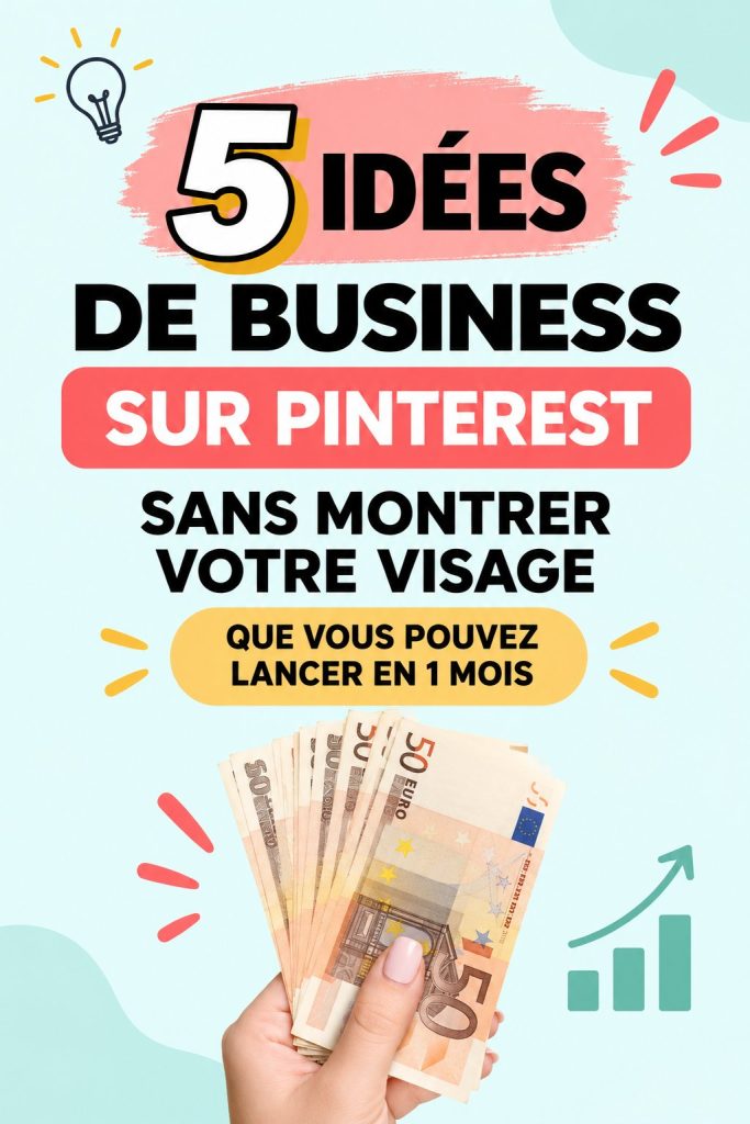 Femme utilisant Pinterest pour développer un business en ligne sans montrer son visage.